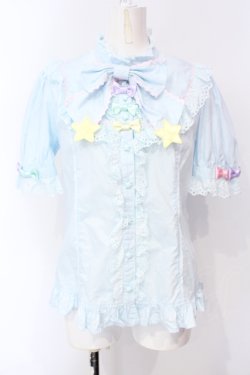 画像1: Angelic Pretty / Happy Starブラウス  サックス O-25-07-14-078-AP-BL-IG-OS