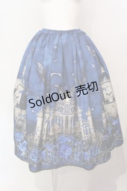 画像1: Enchantlic Enchantilly / 幻影薔薇城〜コウモリ公爵からの招待状〜スカート  ブルー O-25-07-14-009-LO-SK-IG-OS