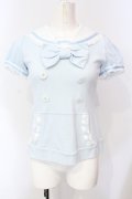 Angelic Pretty / ダブルボタンセーラーカットソー  サックス O-25-07-14-079-AP-TO-IG-OS