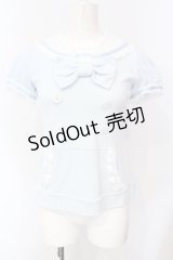 Angelic Pretty / ダブルボタンセーラーカットソー  サックス O-25-07-14-079-AP-TO-IG-OS