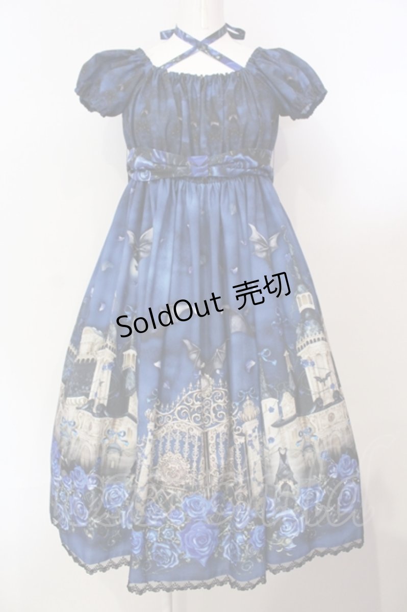 画像1: Enchantlic Enchantilly / 幻影薔薇城〜コウモリ公爵からの招待状〜ワンピース  ブルー O-25-07-14-012-LO-OP-IG-OS (1)