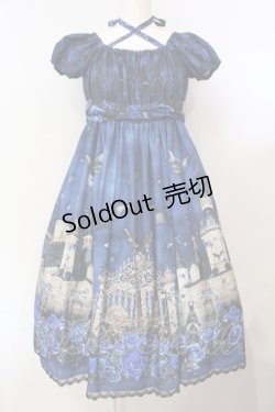 画像1: Enchantlic Enchantilly / 幻影薔薇城〜コウモリ公爵からの招待状〜ワンピース  ブルー O-25-07-14-012-LO-OP-IG-OS