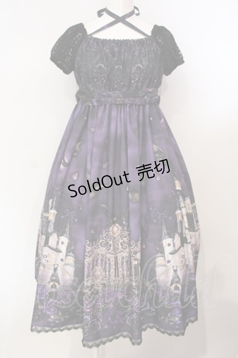 画像1: Enchantlic Enchantilly / 幻影薔薇城〜コウモリ公爵からの招待状〜ワンピース  紫の夜 O-25-07-14-013-LO-OP-IG-OS (1)