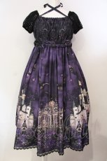 画像1: Enchantlic Enchantilly / 幻影薔薇城〜コウモリ公爵からの招待状〜ワンピース  紫の夜 O-25-07-14-013-LO-OP-IG-OS (1)