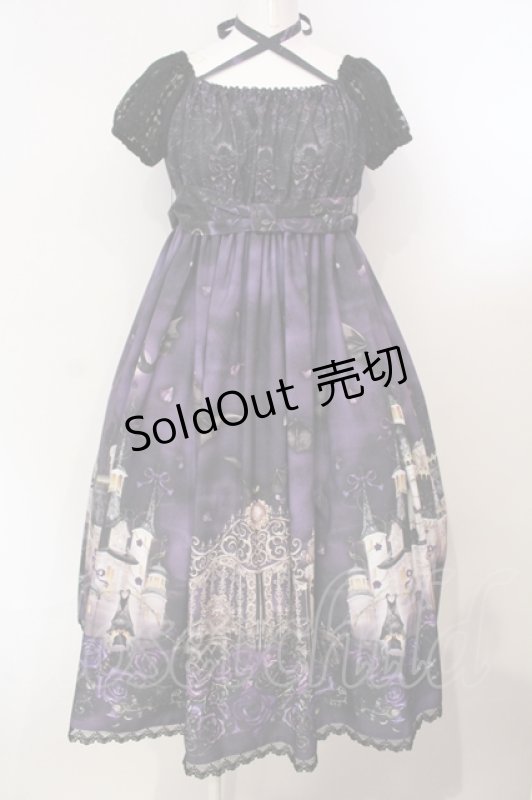 画像1: Enchantlic Enchantilly / 幻影薔薇城〜コウモリ公爵からの招待状〜ワンピース  紫の夜 O-25-07-14-013-LO-OP-IG-OS (1)