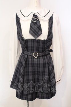 画像1: Secret Honey / ネクタイベルト付セットアップ  グレー O-25-07-14-003-CA-OP-IG-OS