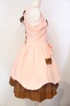 画像5: Angelic Pretty / Sweetワッフルジャンパースカート  ピンク×ブラウン O-25-07-14-022-AP-OP-OW-OS (5)