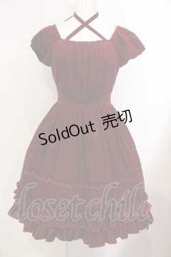 画像1: Victorian maiden / コール天ワンピース  ボルドー O-25-07-14-024-CL-OP-IG-OS