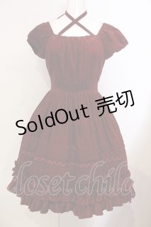 Victorian maiden / コール天ワンピース ボルドー O-25-07-14-024-CL Victorian maiden / コール天ワンピース ボルドー O-25-07-14-024-CL