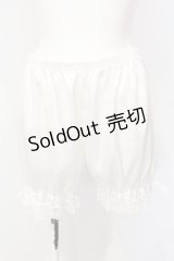 m petit by misako / 3部丈ドロワーズ M~L シロ O-25-07-15-001-LO-PA-IG-OS