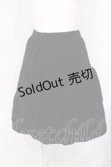 MIHO MATSUDA / イレギュラーフリル別珍スカート  ブラック O-25-07-15-027-GO-SK-OW-OS