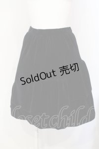 MIHO MATSUDA / イレギュラーフリル別珍スカート  ブラック O-25-07-15-027-GO-SK-OW-OS