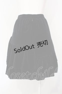 画像3: MIHO MATSUDA / イレギュラーフリル別珍スカート  ブラック O-25-07-15-027-GO-SK-OW-OS