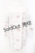 MILK / COOKIE GIRLトレーナーワンピース  サックス O-25-07-15-030-ML-OP-IG-ZT483