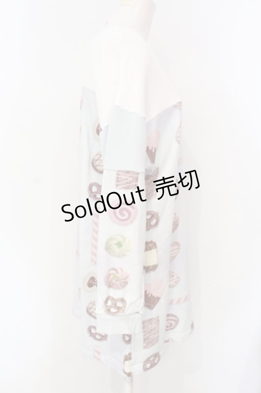 画像2: MILK / COOKIE GIRLトレーナーワンピース  サックス O-25-07-15-030-ML-OP-IG-ZT483 (2)