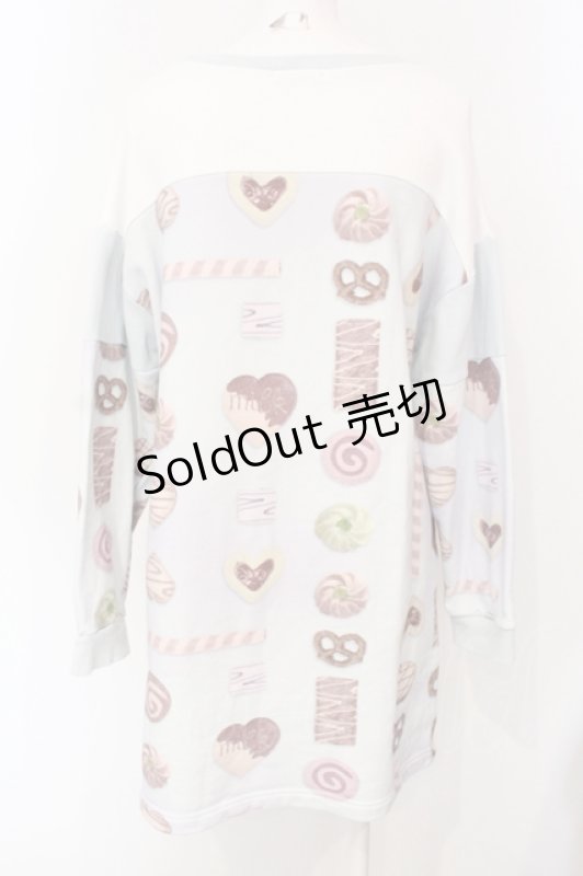 画像3: MILK / COOKIE GIRLトレーナーワンピース  サックス O-25-07-15-030-ML-OP-IG-ZT483 (3)