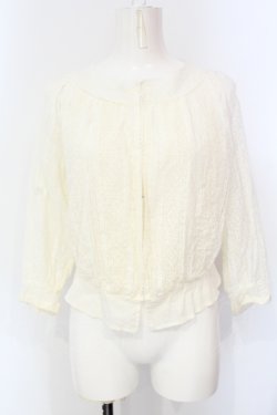 画像1: Jane Marple Dans Le Salon / Victorian lace bolero M キナリ O-25-07-15-033-JM-TO-OW-OS