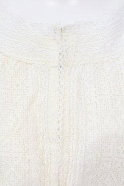画像2: Jane Marple Dans Le Salon / Victorian lace bolero M キナリ O-25-07-15-033-JM-TO-OW-OS