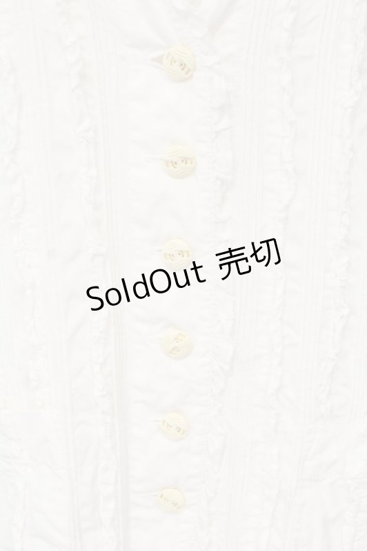 画像2: PINK HOUSE / ピンタック使いジャケット  シロ O-25-07-15-035-LO-JA-OW-ZI (2)