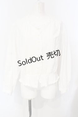画像1: PINK HOUSE / ピンタックブラウス  ホワイト O-25-07-15-036-LO-BL-OW-OS