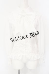 ATELIER PIERROT / 丸襟ブラウス  シロ O-25-07-15-040-EL-BL-IG-OS