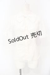 ATELIER PIERROT / 半袖パフスリーブブラウス  ホワイト O-25-07-15-041-EL-BL-IG-OS