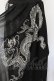 画像2: Qutie Frash / ラップ付き和柄バギーパンツ  ブラック O-25-07-15-005-QU-PA-IG-OS (2)