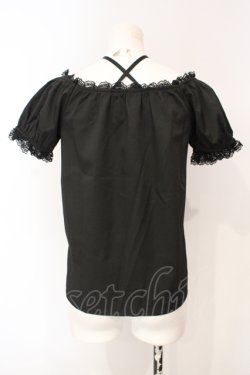 画像4: Rojita / リボンチョーカースピンドルブラウス  クロ O-25-07-15-048-LO-BL-IG-OS