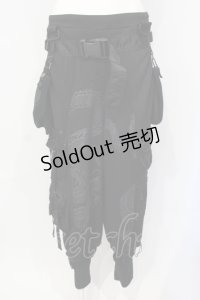 Qutie Frash / ミリタリーサルエルパンツ  ブラック O-25-07-15-006-QU-PA-IG-OS