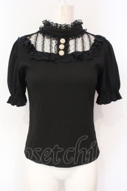 画像1: Rojita / デコルテレーステレコトップス  クロ O-25-07-15-050-LO-TO-IG-OS