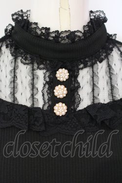 画像2: Rojita / デコルテレーステレコトップス  クロ O-25-07-15-050-LO-TO-IG-OS