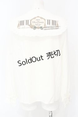 画像5: Amavel / Piano Concertosフリルブラウス  シロ×グリーン O-25-07-15-051-CA-BL-IG-OS