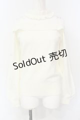 Ank Rouge / レース切り替えニットオフショルトップス  オフ O-25-07-15-053-CA-TO-IG-OS