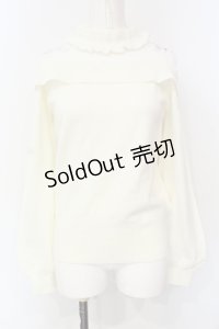 Ank Rouge / レース切り替えニットオフショルトップス  オフ O-25-07-15-053-CA-TO-IG-OS