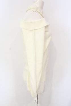 画像2: Ank Rouge / レース切り替えニットオフショルトップス  オフ O-25-07-15-053-CA-TO-IG-OS