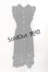 Rojita / シャドーチェックロングワンピース  クロ O-25-07-15-056-LO-OP-IG-ZY