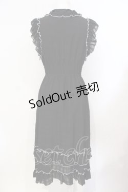 画像4: Rojita / シャドーチェックロングワンピース  クロ O-25-07-15-056-LO-OP-IG-ZY