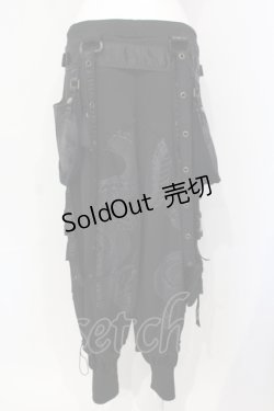 画像4: Qutie Frash / ミリタリーサルエルパンツ  ブラック O-25-07-15-006-QU-PA-IG-OS