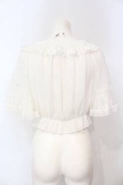画像4: Eieyom（海外ロリィタ） / レースシフォンブラウス  シロ O-25-07-15-065-LO-BL-IG-OS