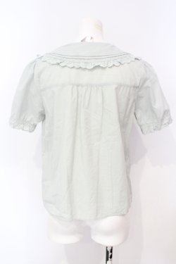 画像3: Fi.n.t / ピンタック襟半袖ブラウス  ミント O-25-07-15-074-CA-BL-IG-OS