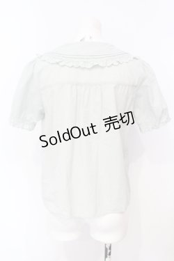 画像3: Fi.n.t / ピンタック襟半袖ブラウス  ミント O-25-07-15-074-CA-BL-IG-OS