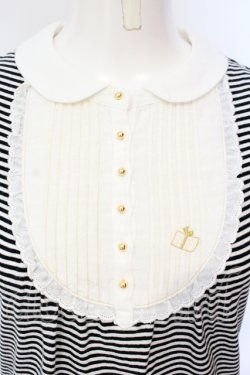 画像2: Franche Lippee / ボーダータックヨークTシャツ M クロ×シロ O-25-07-15-075-LO-TO-IG-OS