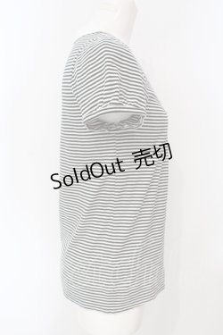 画像3: Franche Lippee / ボーダータックヨークTシャツ M クロ×シロ O-25-07-15-075-LO-TO-IG-OS