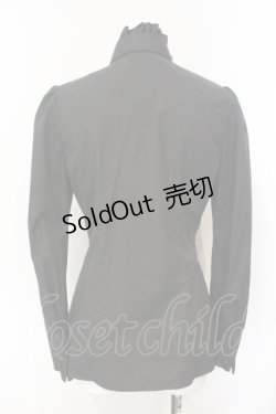 画像3: MIHO MATSUDA / リボンタイ付きフリルブラウス S クロ O-25-07-15-082-GO-BL-OW-OS