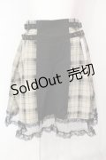 axes femme POETIQUE / ベルトデザインスカパン  ベージュ×ブラック O-25-07-15-085-AX-PA-IG-OS