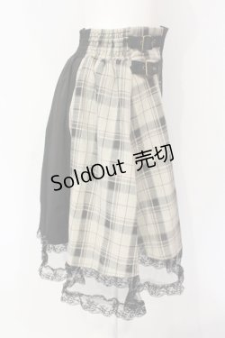 画像2: axes femme POETIQUE / ベルトデザインスカパン  ベージュ×ブラック O-25-07-15-085-AX-PA-IG-OS