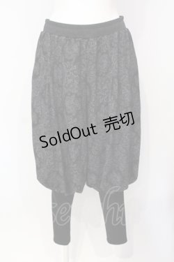 画像1: Qutie Frash / 2022プレミアム黒炎-KOKUEN-サルエルパンツ  ブラック O-25-07-15-086-QU-SK-IG-ZT034