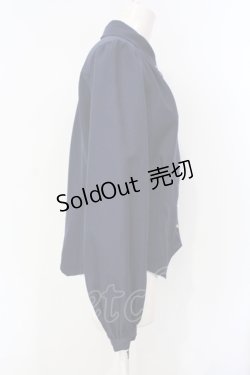 画像2: axes femme / チェーン付コルセット風ブラウス  ネイビー O-25-07-15-092-AX-BL-IG-OS