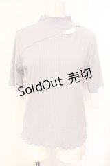 axes femme / カットワークプチハイトップス  グレー O-25-07-15-093-AX-TO-IG-OS