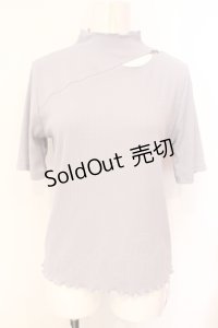 axes femme / カットワークプチハイトップス  グレー O-25-07-15-093-AX-TO-IG-OS